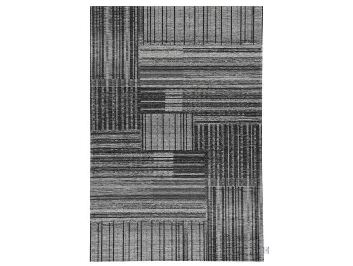 Teppich TOM TAILOR HOME Stripy Pat , grau, B:190cm H:5mm L:290cm, Baumwolle, Kunstfaser, Teppiche, Teppich, Flachgewebe, modernes Patchworkdesign, gestreift, Chenille, Wohnzimmer