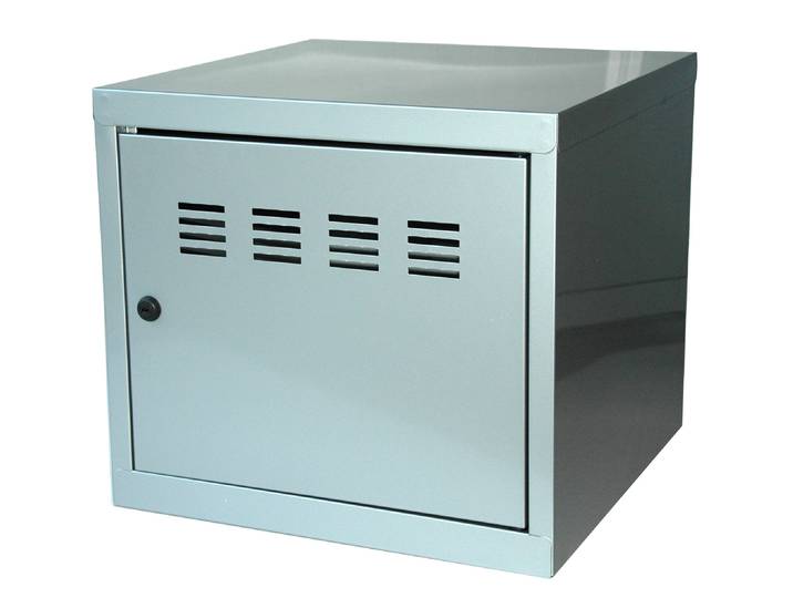 Casier de bureau individuel juxtaposable CUBE - H. 36 cm Alu