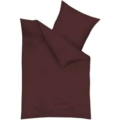 Traumschlaf Uni Biber Bettwäsche, Bettbezüge und Kissenbezüge einzeln Bettbezug einzeln 200x220 cm | nougat - braun