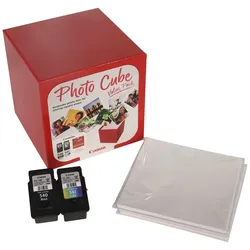 Canon PG-540 + CL-541 schwarz, color Druckerpatronen + Fotopapier, 2er-Set