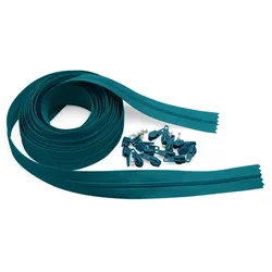 buttinette Endlosreißverschluss im Set, Spirale: 4,2 mm, 4 m, petrol