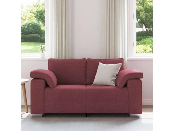 KTHLBRH 2-Sitzer-Sofa, Weinrot, 160 cm, Stoff Breite Armlehnen, Polsterung aus Schaumstoff und Faser, atmungsaktives Design, Verwendung im Innenbereich