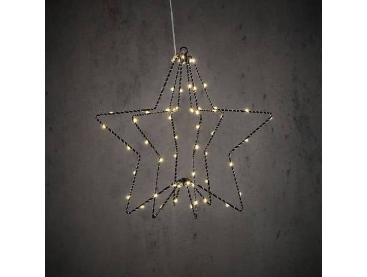 Luca Lighting kerstster met verlichting (32x30cm)