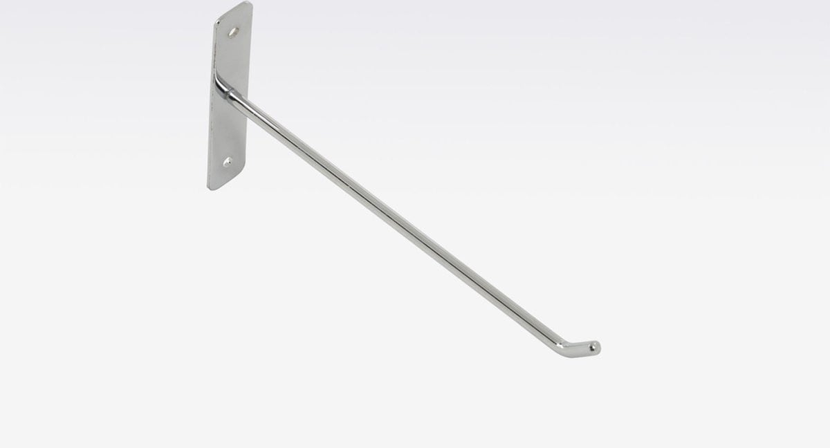 Set van 5 Wandpennen van 300 mm met Blisterhaak voor kleding, sieraden of gereedschap