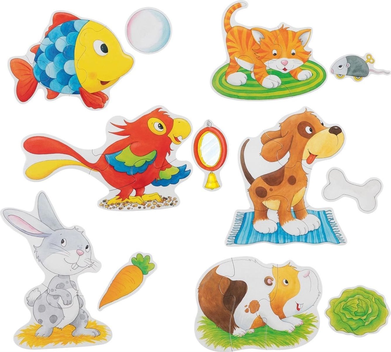 Goki Puzzelset Huisdieren - 24 stukken