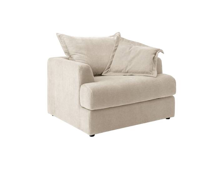 Fauteuil en tissu naturel