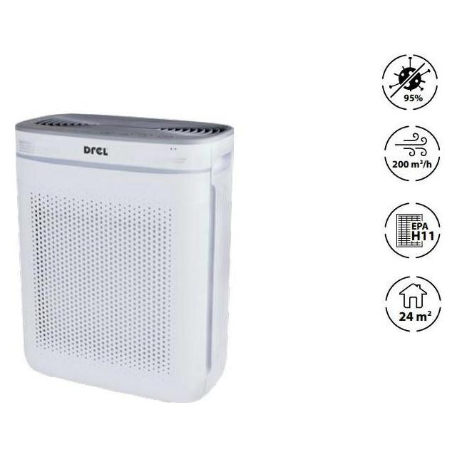 Drel Oczyszczacz Powietrza Biały 24m2 (24 m²) (34523008)