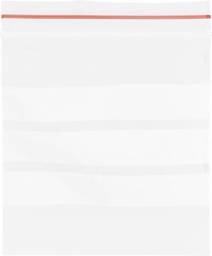 Druckverschlussbeutel mit Beschriftungsstreifen (B x H) 70mm x 100mm Transparent Polyethylen