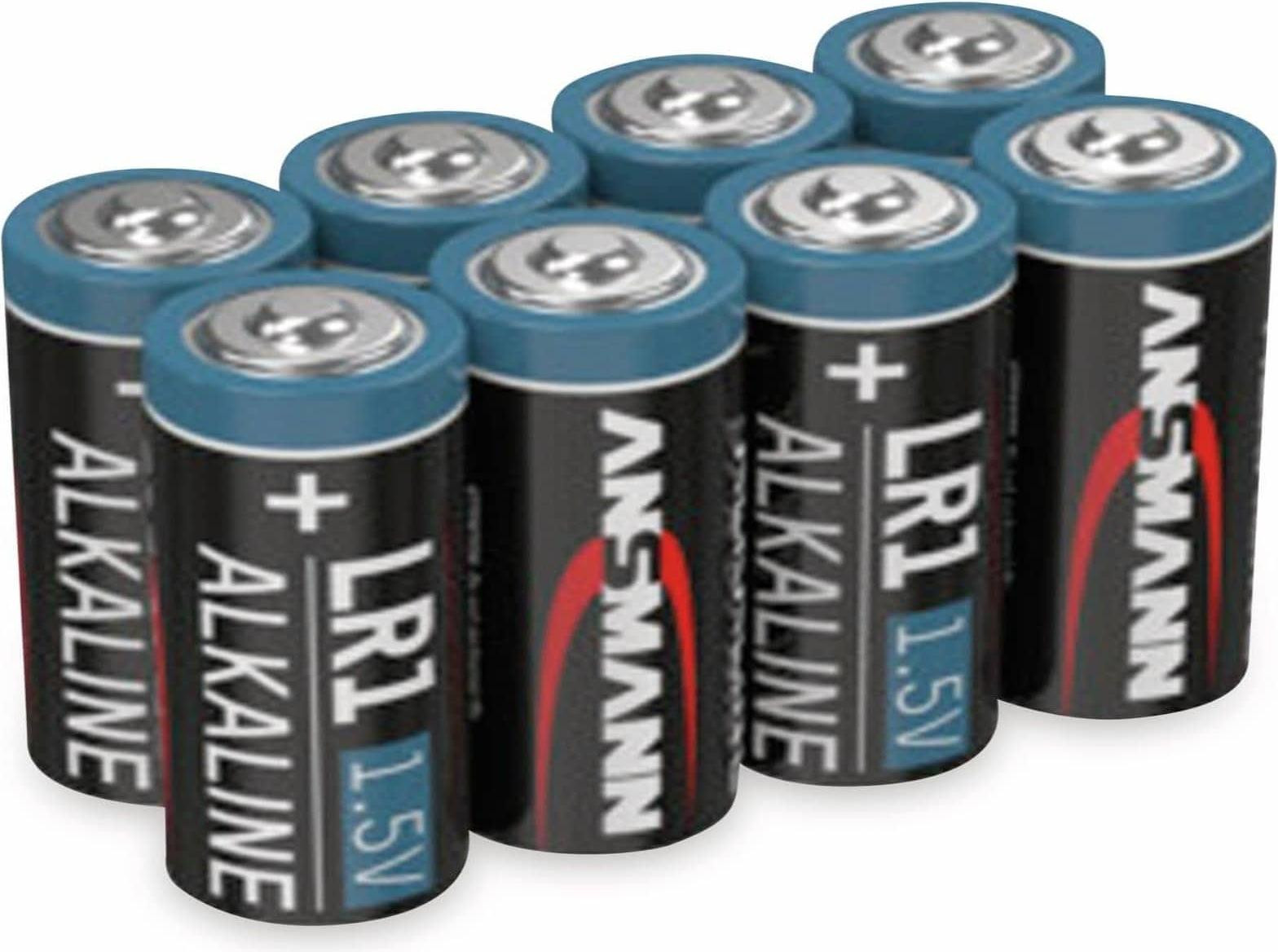 Ansmann Alkaline Batterijen LR1, 1,5 Volt, 8 stuks