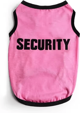 Inspire Curations Security Pet Vest Costume For Cats & Small Dogs pink l