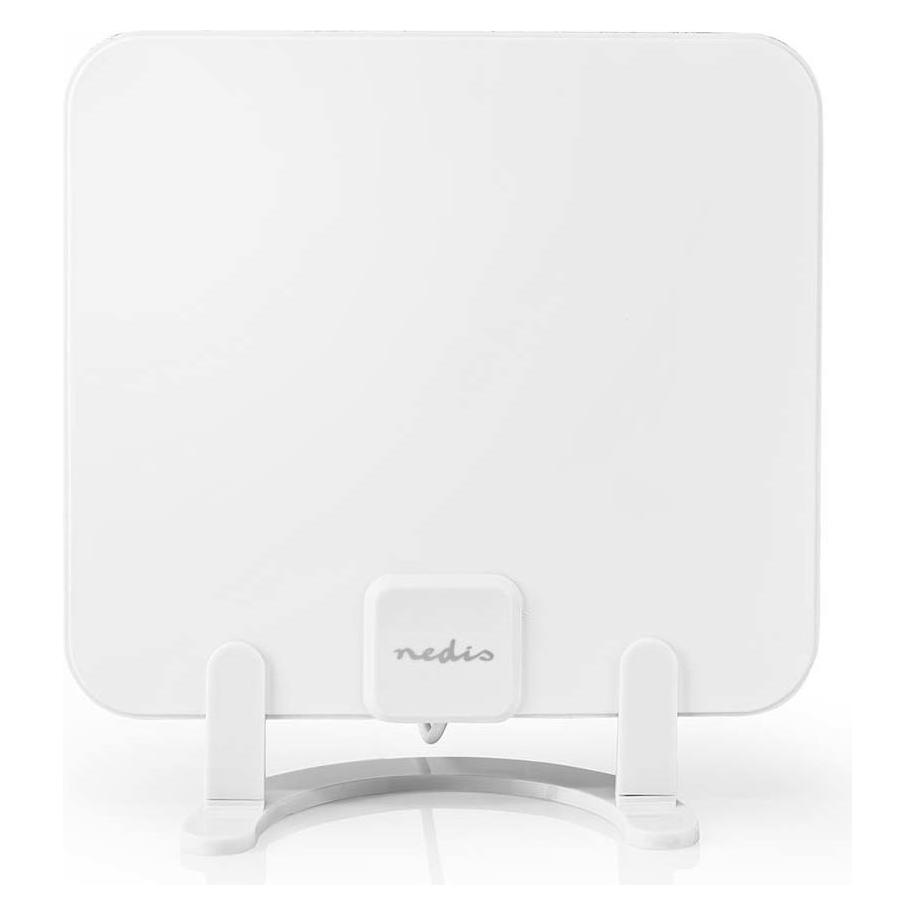 Nedis Innenantenne Aktiv FM/UHF/VHF Empfangsbereich: 0-25 km LTE700 Verstärkung dBi (bei Antennenkab (Flachantenne, Zimmerantenne, 30 dB) (ANIR2502BK700)