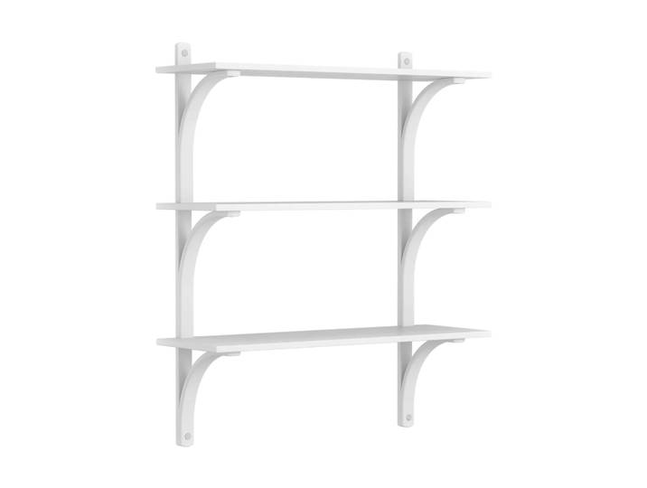 Swedese Levi Regal 3 Fachboden Weiß lasierte Esche-aluminium, 90 cm