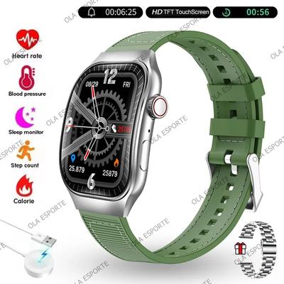 Uplift Treasures AMOLED Bluetooth Smart Watch With Calling Health Sports Tracking gr22whszstrap
