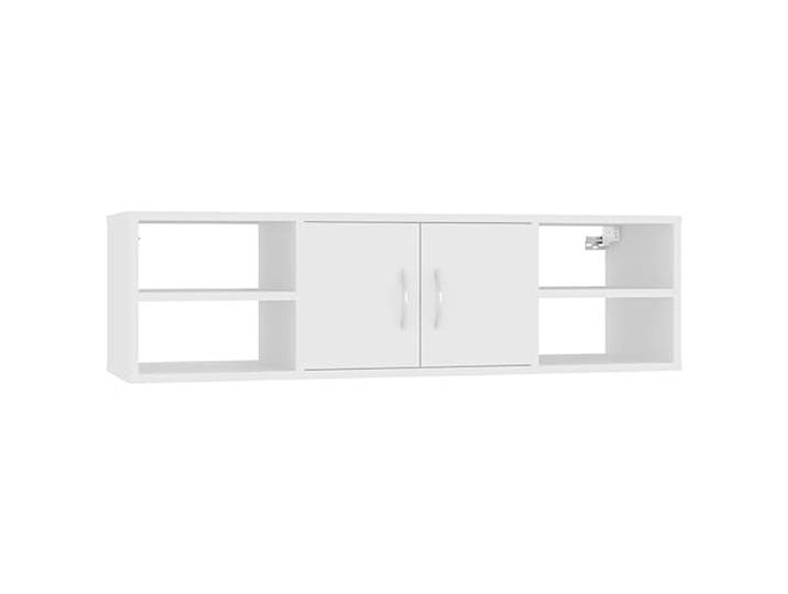 HEFZGDB Wandregal Weiß 102x30x29 cm Holzwerkstoff Wandboard Küchenregal Regale Für Wände Wandbrett für Schlafzimmer Wohnbereich Küche Badezimmer