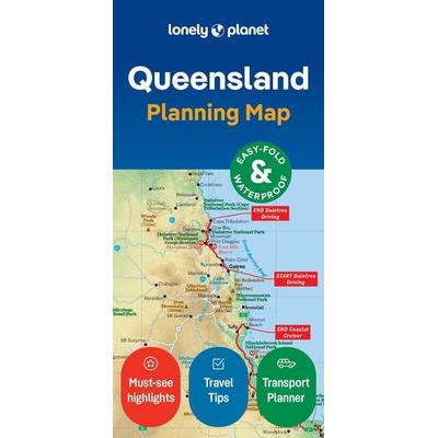 Lonely Planet Queensland Planning Map, Karte von , Lonely Planet, 978-1-78868-877-2