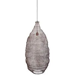 Hängeleuchte Filament XL Braun – Boho-Lampe aus Eisen Ø30x100 cm