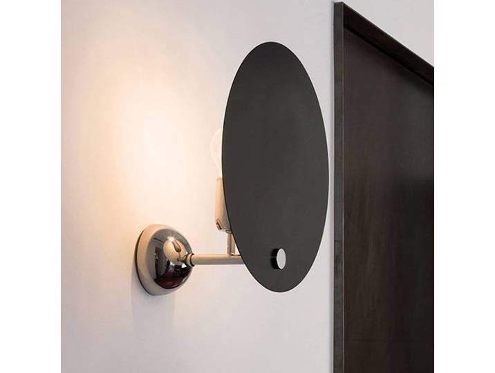 Nemo Designer Wandlampe Kuta, dimmbar, schwarz, für Wohn- / Esszimmer, Aluminium, Design, Wandleuchte, Wandlampe Innen
