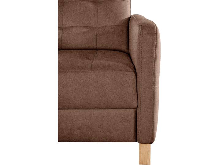 Sessel EXXPO - SOFA FASHION Elio, Loungesessel, aufwendige Detailverarbeitung, bequem und modern , braun (cognac), B:76cm T:90cm, Luxus-Kunstleder;NaturLEDER (echtes Rindsleder) in Sitz und Rücken. Korpus in passendem Kunstleder SOFTLUX bezogen, Sessel, Sessel, hoher Sitzkomfort für entspannende Momente