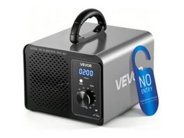 VEVOR Générateur d'Ozone 36000 mg/h, Purificateur d'Air pour Voiture, Fumée et Maison, Machine à Ozone avec Démarrage Différé 15 s, Minuterie, Bouton Rotatif et Mode Cycle Anti-Odeurs, jusqu'à 300 m²