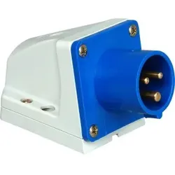 Kopp 171600001 Caravan-Wandstecker, 3-polig  - 5 Stück