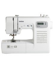 Brother Weiß Manuelle Nähmaschine Sägen 7 Ein-Schritt LCD 750 SPM one-step Manual White (FS60X)