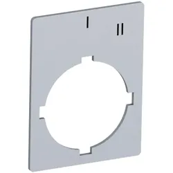 ABB Rectangularlegendplate29,6x39mmalum SK615550-76 Beschriftungsschild, für Wahlschalter 2 Stellungen  - 10 Stück
