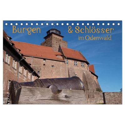 Burgen & Schlösser im Odenwald (Tischkalender 2026 DIN A5 quer), CALVENDO Monatskalender