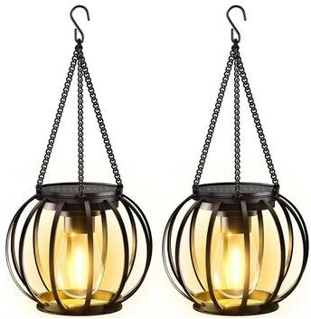 Uplift Essentials Solar Hanging Lantern Lights For Outdoor Garden square