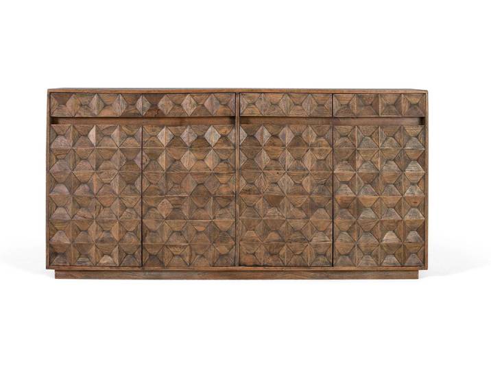 Buffet Baikal en bois recyclé\, 91 cm x 180 cm x 40 cm\, Giner y Colomer