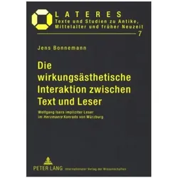 Die wirkungsästhetische Interaktion zwischen Text und Leser, Fachbücher von Jens Bonnemann