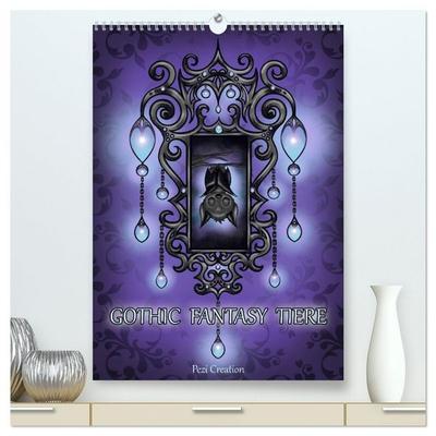 Gothic Fantasy Tiere (hochwertiger Premium Wandkalender 2026 DIN A2 hoch), Kunstdruck in Hochglanz
