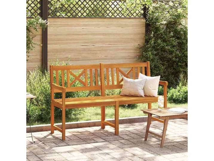 Banc extérieur - Naturel - Acacia massif - 150x56x90 cm
