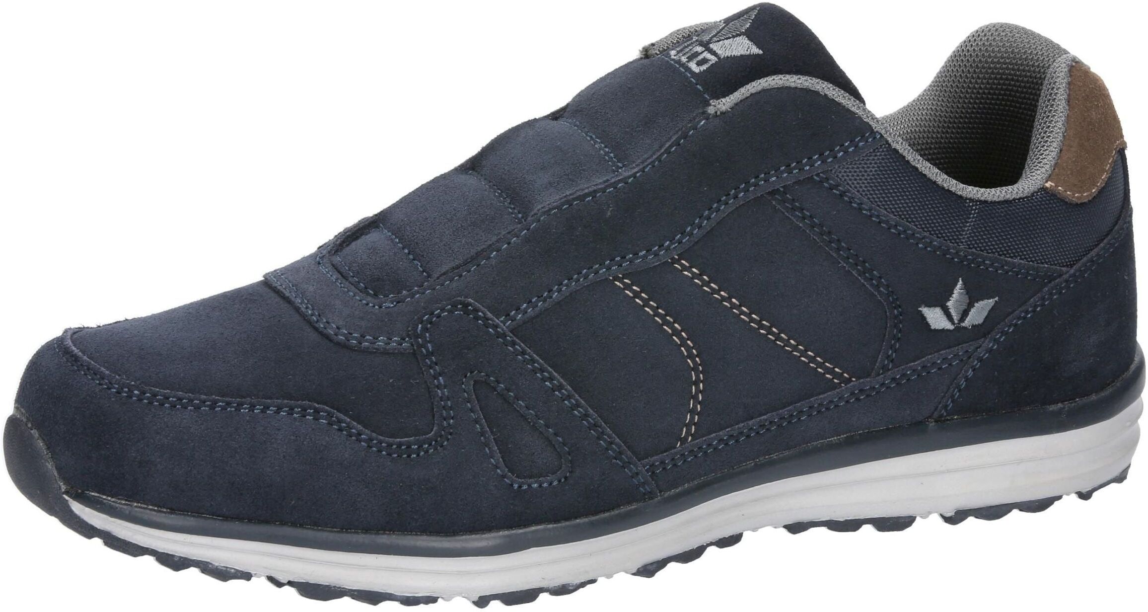 Sneaker LICO "Freizeitschuh Ron", Herren, Gr. 42, blau, Veloursleder, Schuhe Sneaker blau 42