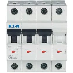 Eaton 279015 Leitungsschutzschalter, 25 A, 3p+N, Charakteristik: K FAZ-K25/3N
