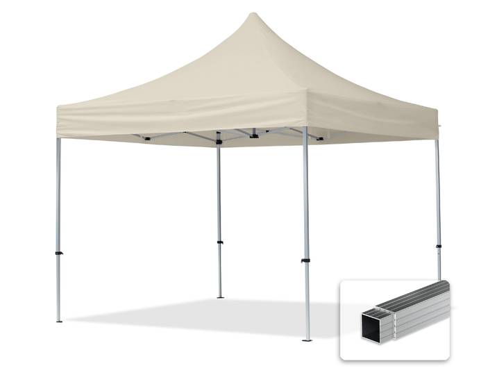 TOOLPORT 3x3 m Tonnelle pliante Alu\, PES 700\, crème