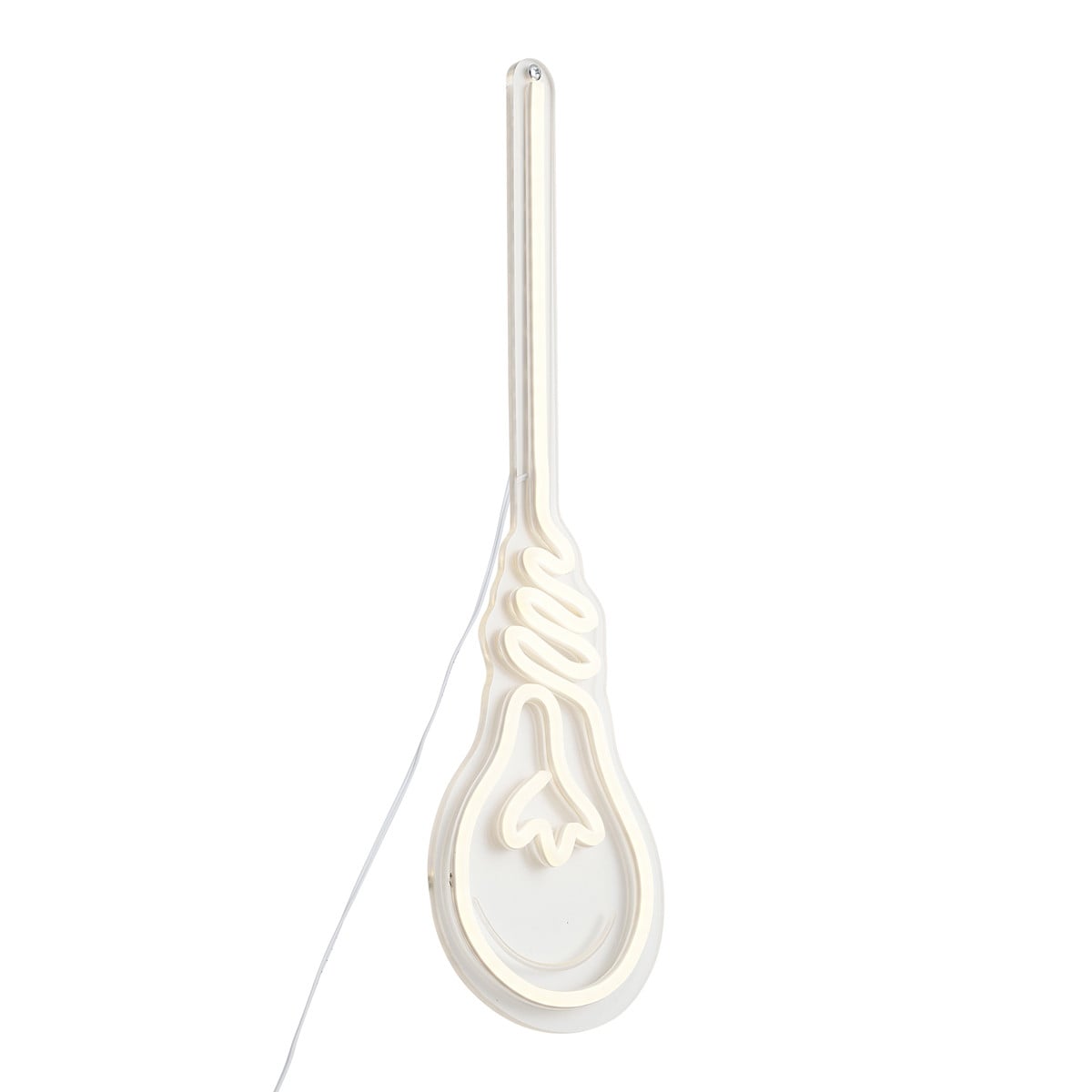 Qazqa Neon wandlamp wit met LED en inclusief lichtbron