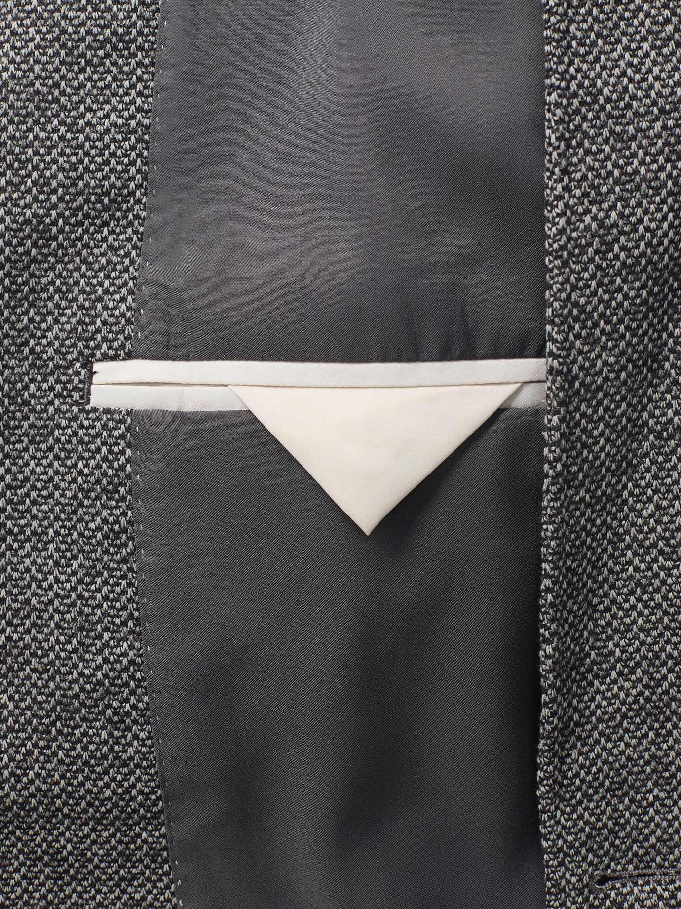 Walbusch Pfeffer und Salz Jersey Sakko, Regular Fit, Farbe Schwarz, 25, bequeme Jersey Ware angenehm leicht Herren