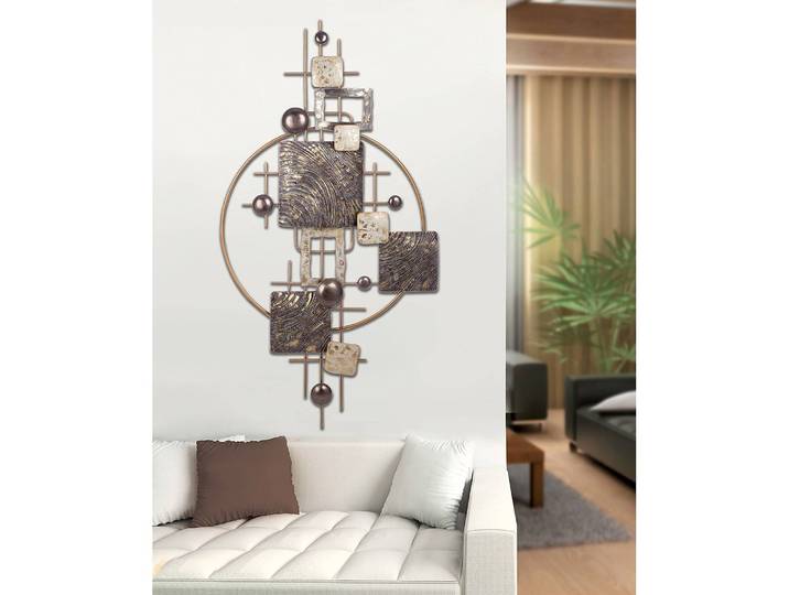 Objet déco mural Orbit Fer Marron 160 x 80 x 8cm