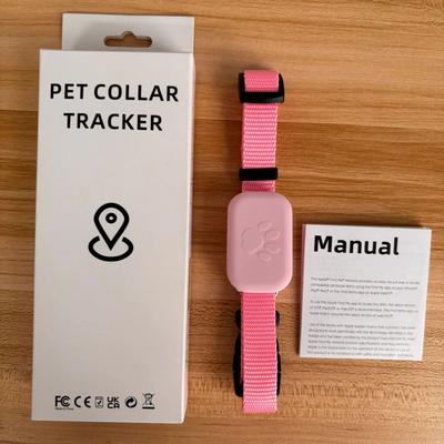 Inspired Finds Waterproof Smart Pet GPS Tracker Collar For Cats & Dogs pink