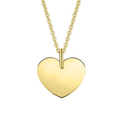 Kette mit Anhänger ONE ELEMENT "Herz ohne Gravur Herz Anhänger aus 333 Gelbgold", gold, Halsketten, Damen, Gelbgold 333 Gold, Gelbgold 333, Gold, Zart & emotional – ein Geschenk, das von Herzen kommt