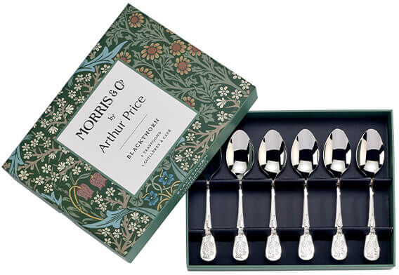 Morris & Co by Arthur Price Blackthorn Box of 6 Teaspoons