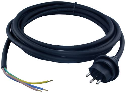 HAWA R6673 Strom Anschlusskabel Schwarz 5m