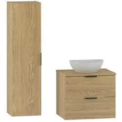 BADMÖBEL 60.6cm Astrid 2er-Set Holz