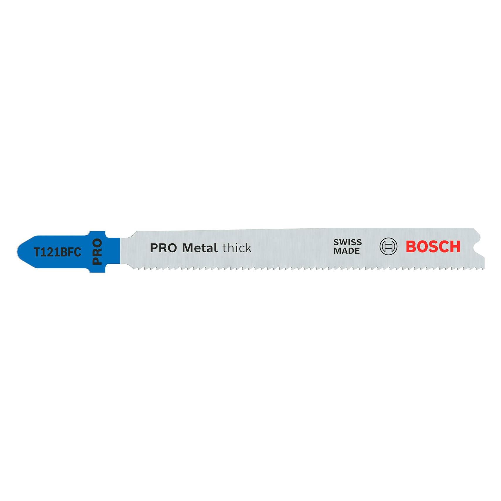 Bosch Professional Zubehör PRO Metal thick T121BFC Stichsägeblatt, 92 mm, 100-tlg. (2608655112)