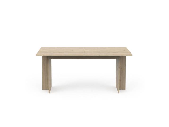 Calicosy Tisch ausziehbar von 165,6 bis 200 cm in dunkler königlicher Eichenoptik 165,6/90/73,7 cm, Eschefarben, 90x73.7x85.3 cm, Esszimmer, Esstische