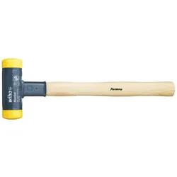 Wiha Schonhammer rückschlagfrei mit Hickory-Holzstiel, Rund-Schlagkopf 70 mm