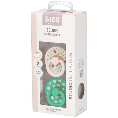 Bibs 2 - Studio DUO Polka Cactus St Schnuller