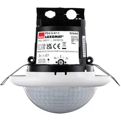 BEG, Bewegungsmelder, Luxomat Einbau Präsenzmelder 92444 PD4-S-K-DE weiss für lange Gänge (20 m)