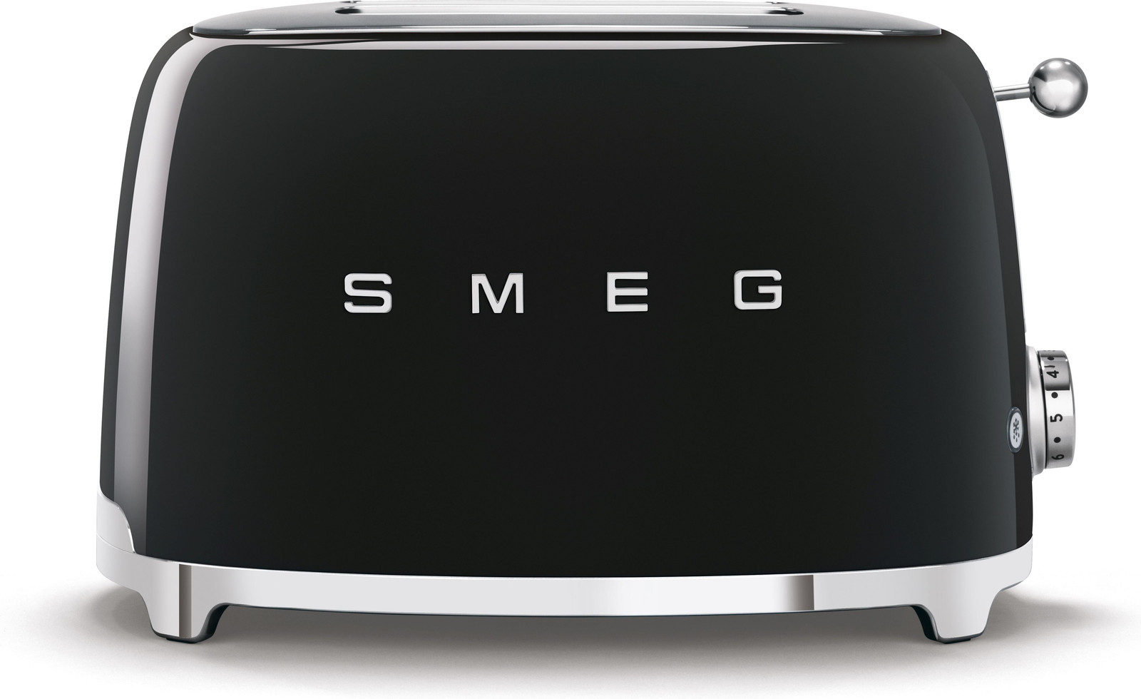 Smeg Toaster TSF01BLEU 2 sleuven compact 50s-stijl zwart hoogglans