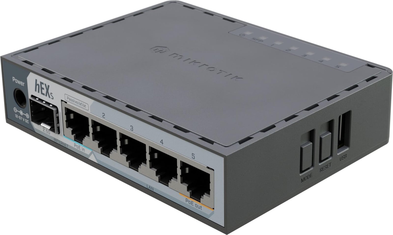 MikroTik E60IUGS Ethernet WAN Gigabit Ethernet, zwart
